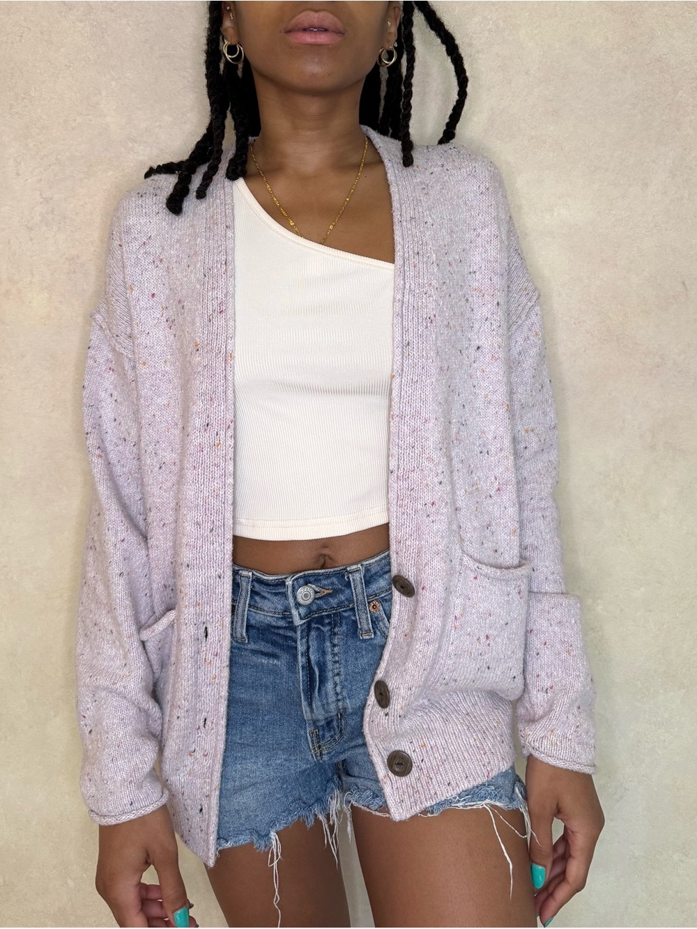 Universal Thread Lavender Speckled Women's Sweater